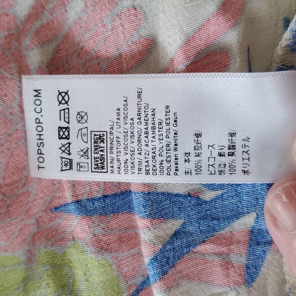 Topshop Floral Maxi Wrap Dress - Picture 8 of 11